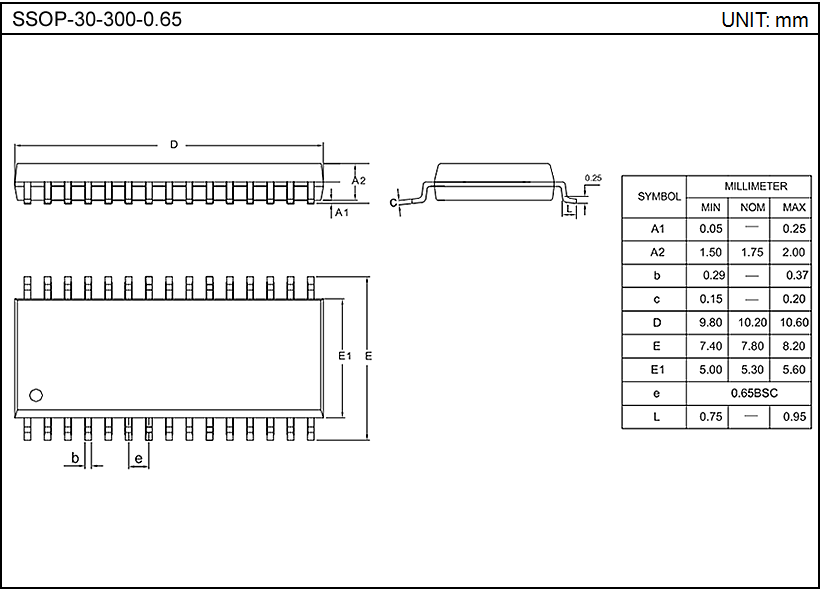 SSOP-30-300-0.65